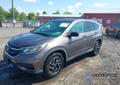 2016 Honda Cr-V Se из США, поврежденный, VIN 2HKRM4H43GH718682